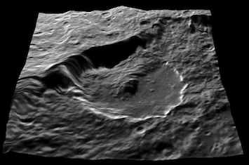 Landslide on Iapetus
